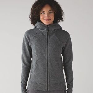 Lululemon Scuba Hoodie Heathered Speckled Black